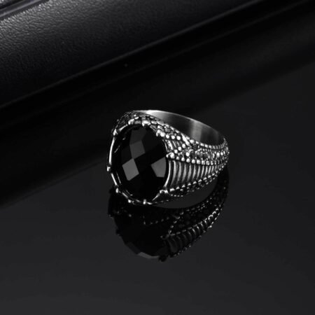 WMR-193 - Silver Stainless Steel Men Ring