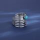 WR448 Adjustable Silver Luxury Ring for Women