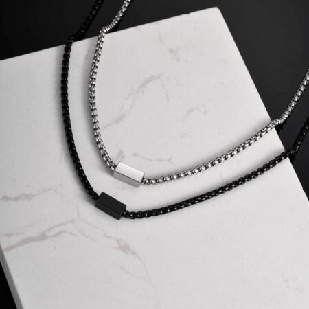 WM-P129 Silver Men, Women Necklace Pendant with Chain