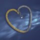 WP498 - 2 Tone Necklace Pendant for Women