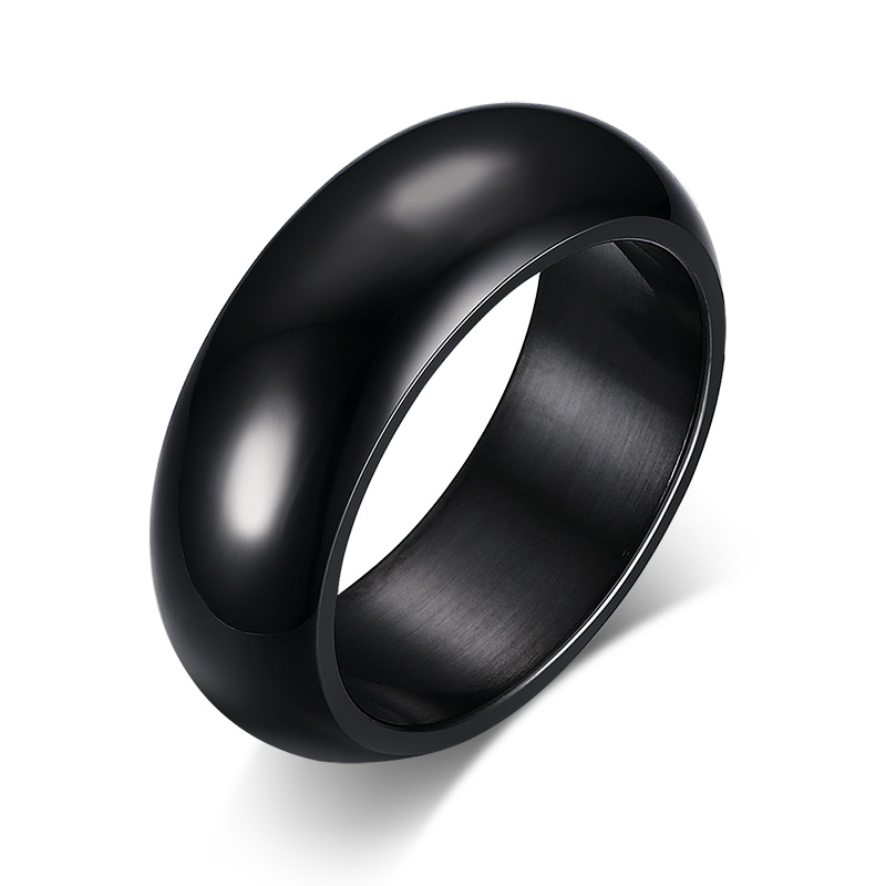 Band-It -Black Stainless Steel Ring – Wearable