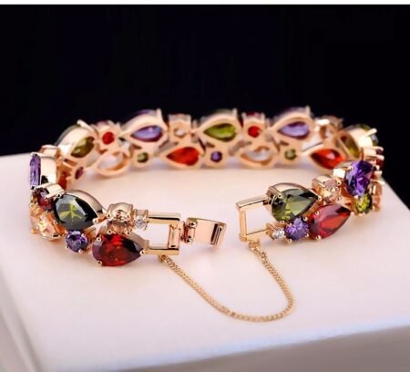 WB46- Rose Gold Multi Women Luxary Bracelet