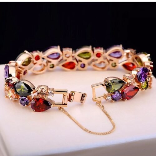 WB46- Rose Gold Multi Women Luxary Bracelet