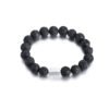WM-B294 - 10mm Black Beads Designer Jewellery Bracelet