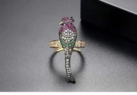 Bird of Paradise- Adjustable Female Ring