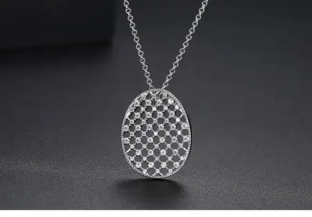 Cross stitch Lace- Pendant for Women