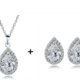 Tear Drop White Women Set (WS148)