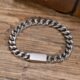 WM-B346 - Silver 316 Stainless Steel Bracelet