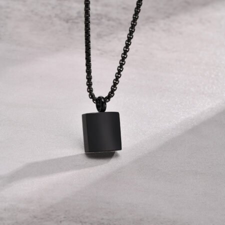 WM-P106 Black Men, Women Necklace Pendant with Chain