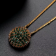 WP470 - Green Gold Necklace/Pendant for Women