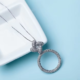 WP557- White Women Necklace Pendant
