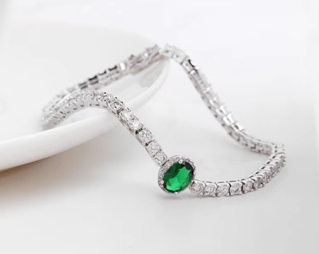 WB129 - Green Women Luxary Bracelet