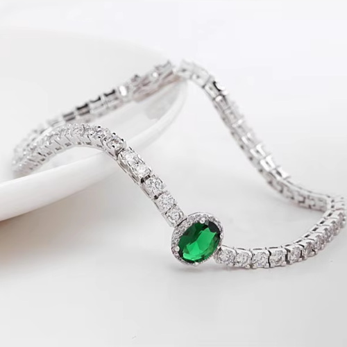 WB129 - Green Women Luxary Bracelet