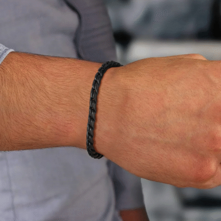 WM-B333 - Black 316 Stainless Steel Bracelet