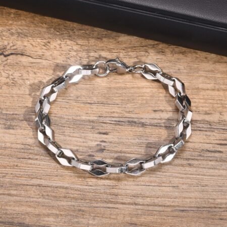 WM-B378 - Silver 316 Stainless Steel Bracelet