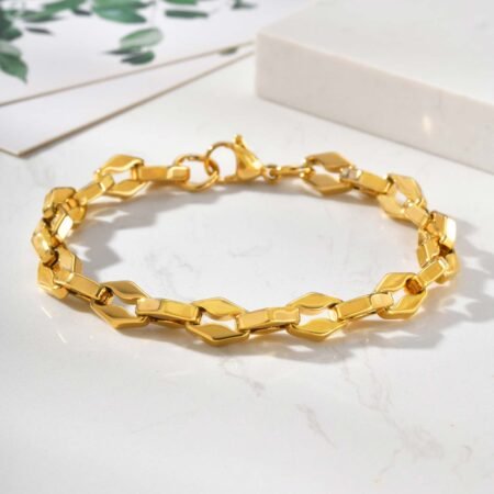 WM-B378 - Golden 316 Stainless Steel Bracelet