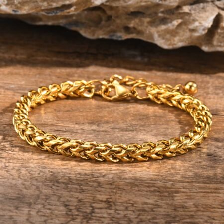 WM-B379 - Golden 316 Stainless Steel Bracelet