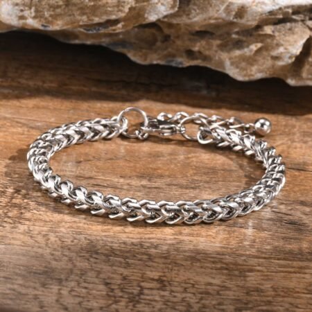 WM-B379 - Silver 316 Stainless Steel Bracelet