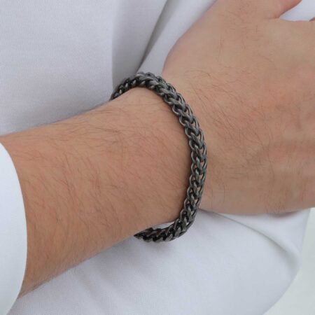 WM-B379 - Gray 316 Stainless Steel Bracelet