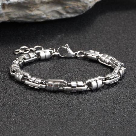 WM-B381 - Silver 316 Stainless Steel Bracelet