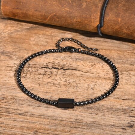 WM-B382 - Black 316 Stainless Steel Bracelet