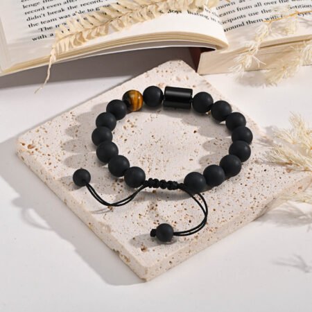 WM-B387 - Black Adjustable Designer Jewellery Bracelet