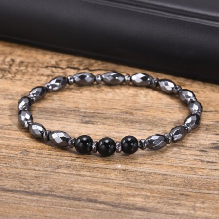 WM-B394 - Hematite Stone Designer Jewellery Bracelet