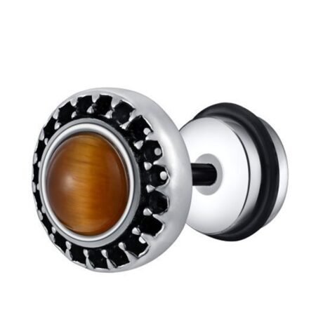 WM-E64 Brown Ear Studs Men Earring