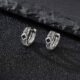 WM-E65 Silver Ear Studs Men Earring