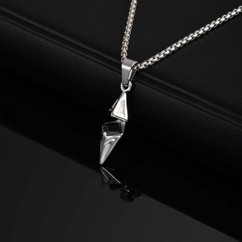 WM-P133 Silver Men, Women Necklace Pendant with Chain