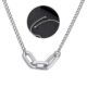 WM-P134 Silver Men, Women Necklace Pendant with Chain