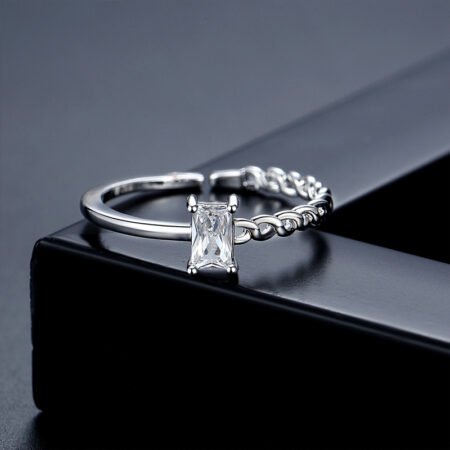 WR478 Silver Luxury Ring for Women (Adjustable Ring)