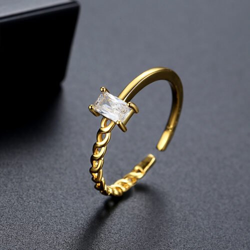 WR478 Golden Luxury Ring for Women (Adjustable Ring)