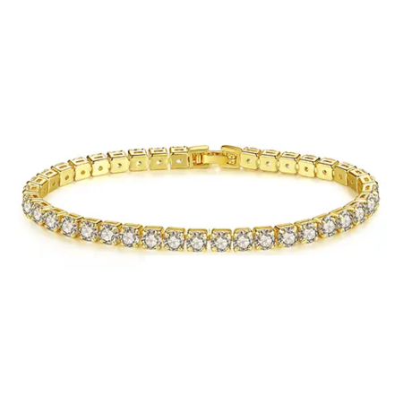 WB153- 4mm Golden Women Luxary Bracelet