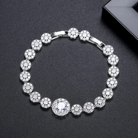 WB515- Silver Women Luxary Bracelet