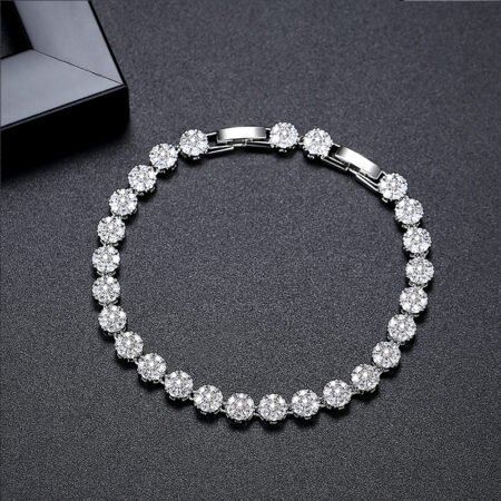 WB516- Silver Women Luxary Bracelet